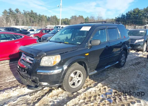2007 Honda Pilot Ex-L from USA, damaged, VIN 2HKYF18517H538792